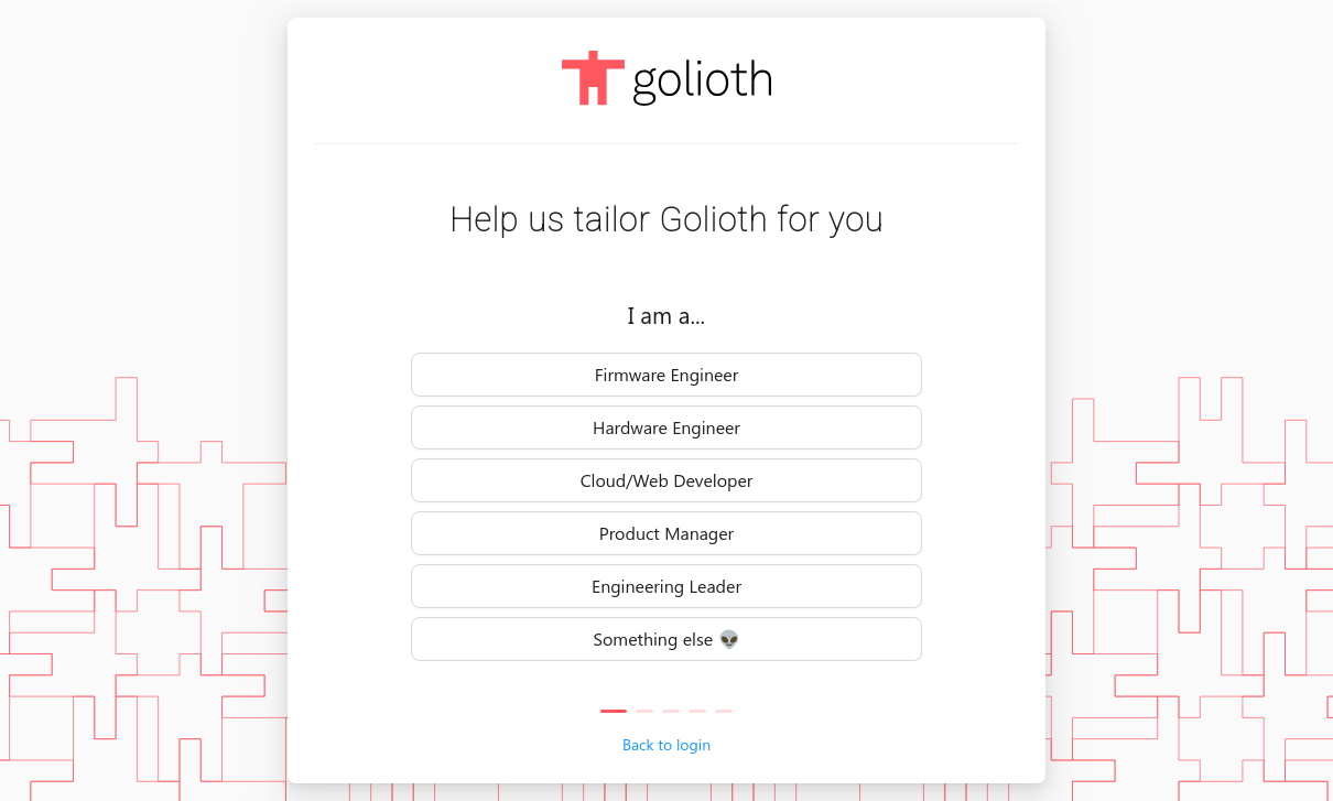 Golioth console sign-up questions